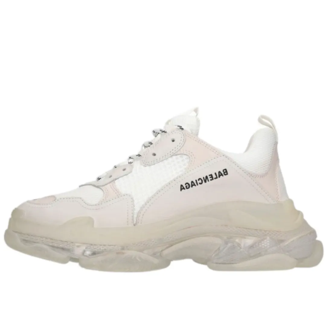 Balenciaga Triple S White, pogled sa strane