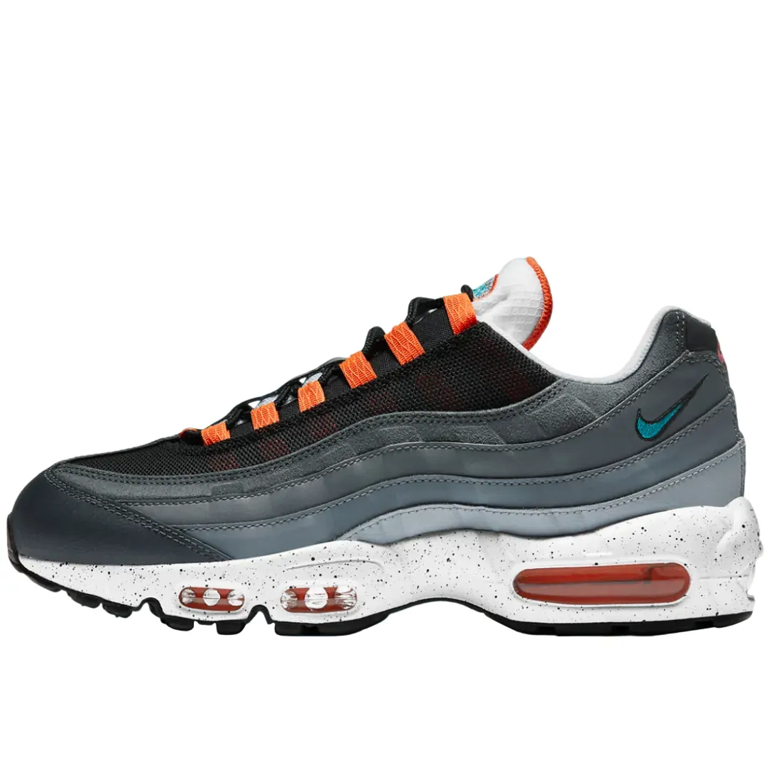Nike Air Max 95 Grey Orange Teal, pogled sa strane